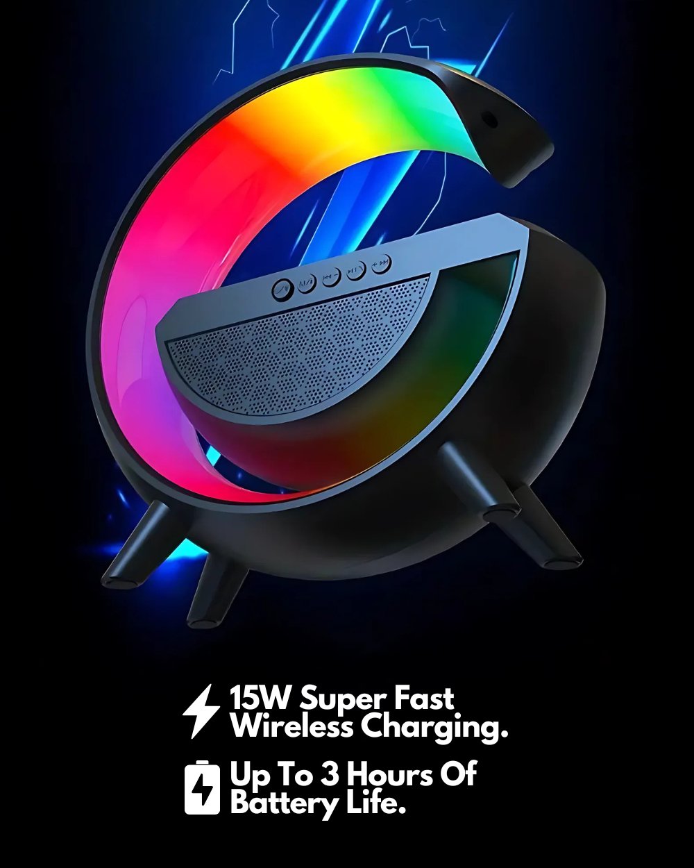 ✨ G Speaker Lamp – Light Up & Vibe! 🎶💡