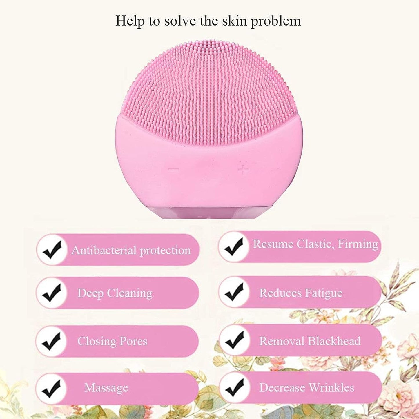 GlowySilk™ Silicone Facial Cleansing Brush